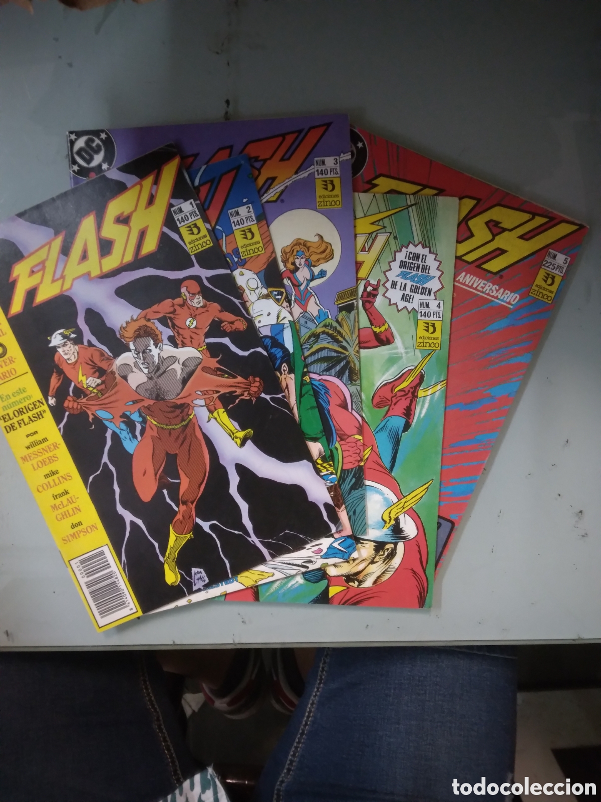 C&oacute;mics: Flash, DC, Zinco, 1 al 5, Grapa 3F - Foto 1