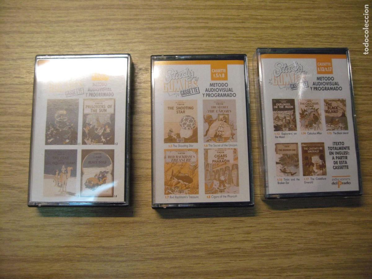 C&oacute;mics: CASSETTES. STUDY COMICS. METODO AUDIOVISUAL Y PROGRAMADO. AXTERIS.TINTIN. EDICIONES DEL PRADO. 16 - Foto 9