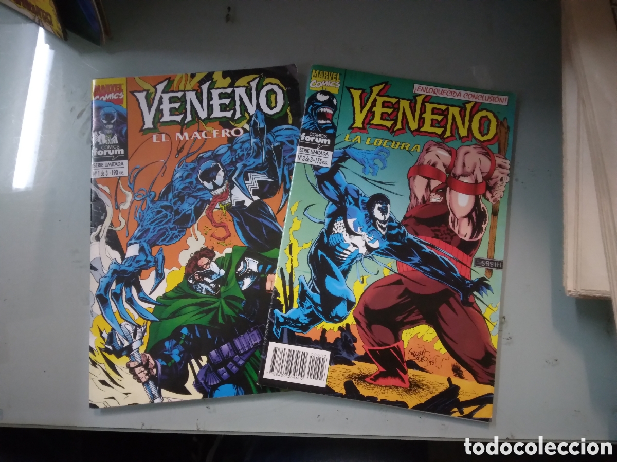 C&oacute;mics: Marvel Comics,.Veneno, Comics Forum, 1 y 3, Grapa 3F - Foto 1