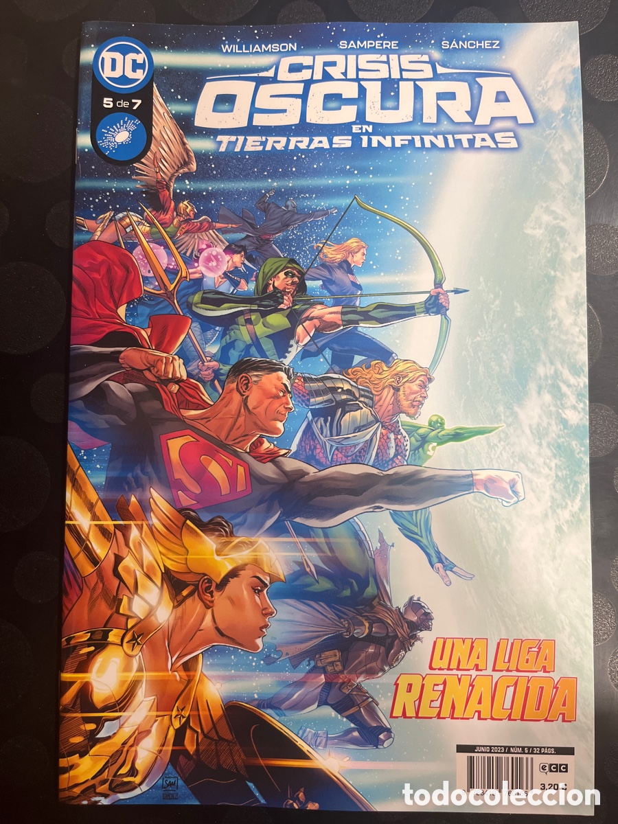 C&oacute;mics: CRISIS OSCURA EN TIERRAS INFINITAS N.5 UNA LIGA RENACIDA DC ECC ( 2023/... )