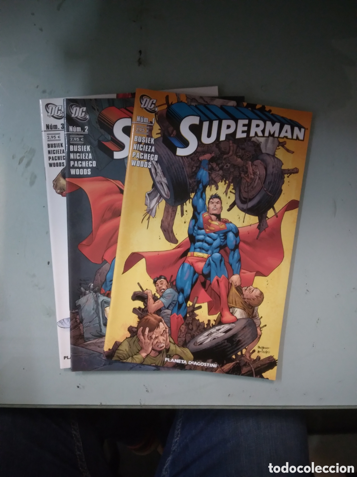 C&oacute;mics: DC, Superman, Agostini, 1 al 3, Grapa 3G - Foto 1