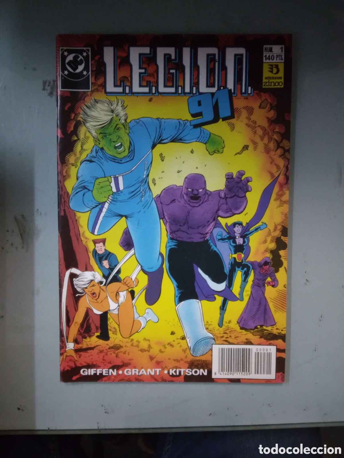 C&oacute;mics: DC, Legi&oacute;n, Zinco, numero 1, Grapa 3G