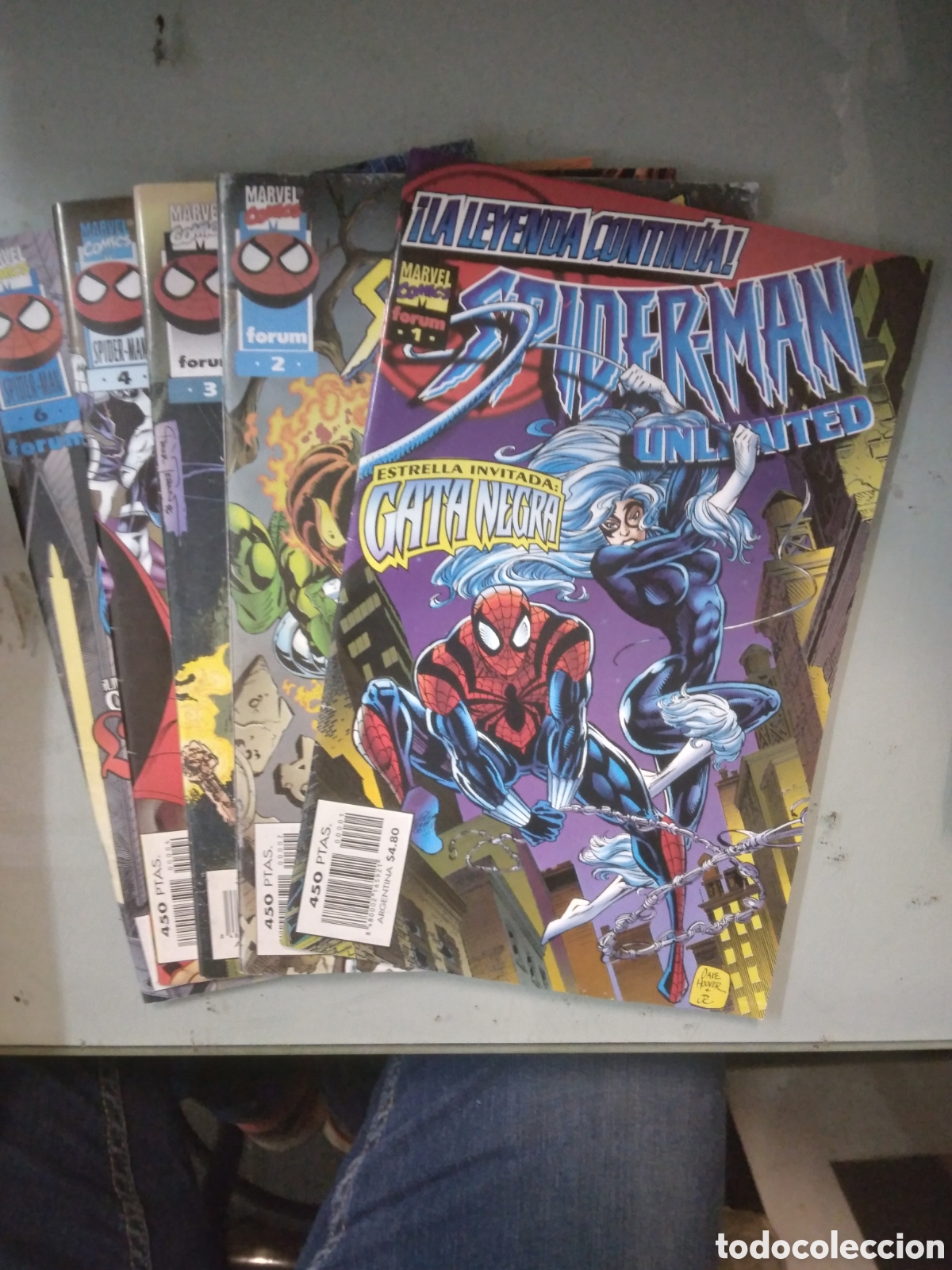 C&oacute;mics: Marvel Comics, Forum, Spiderman Unlimited, 1 al 4, y 6, Grapa 3G - Foto 1