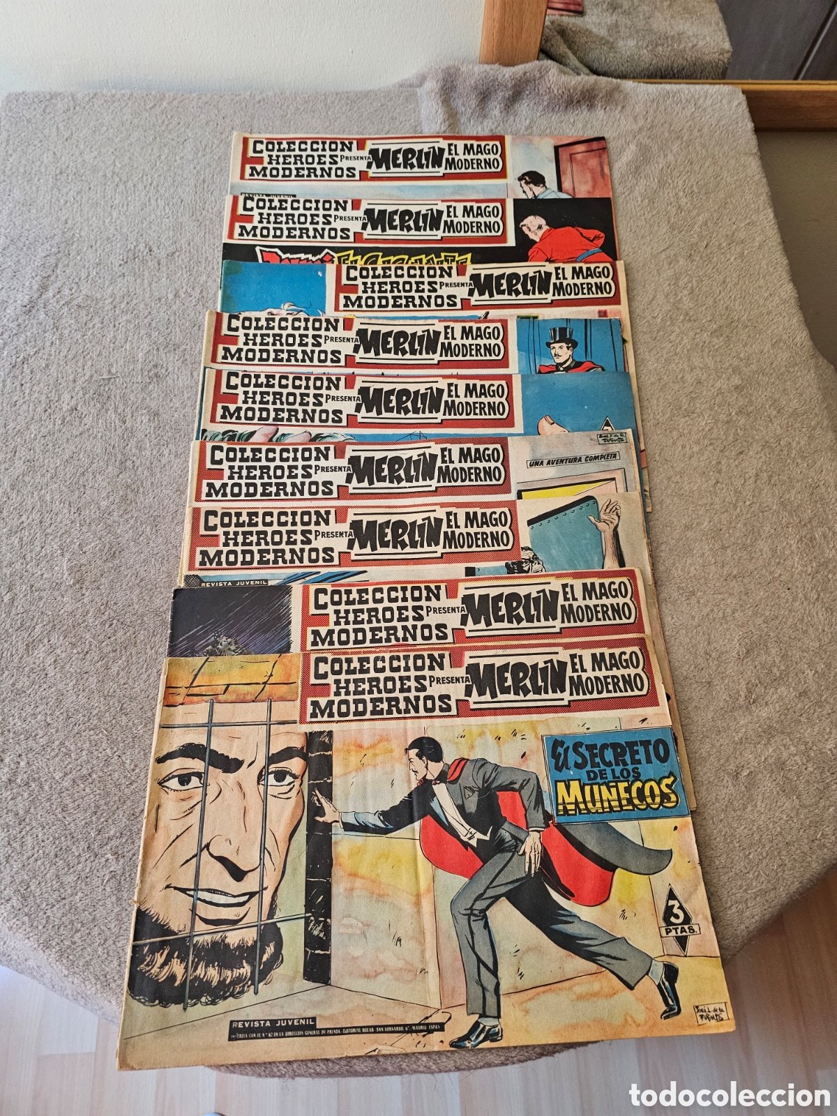 C&oacute;mics: Lote comics antiguos 1958 Merlin el mago moderno - Foto 8