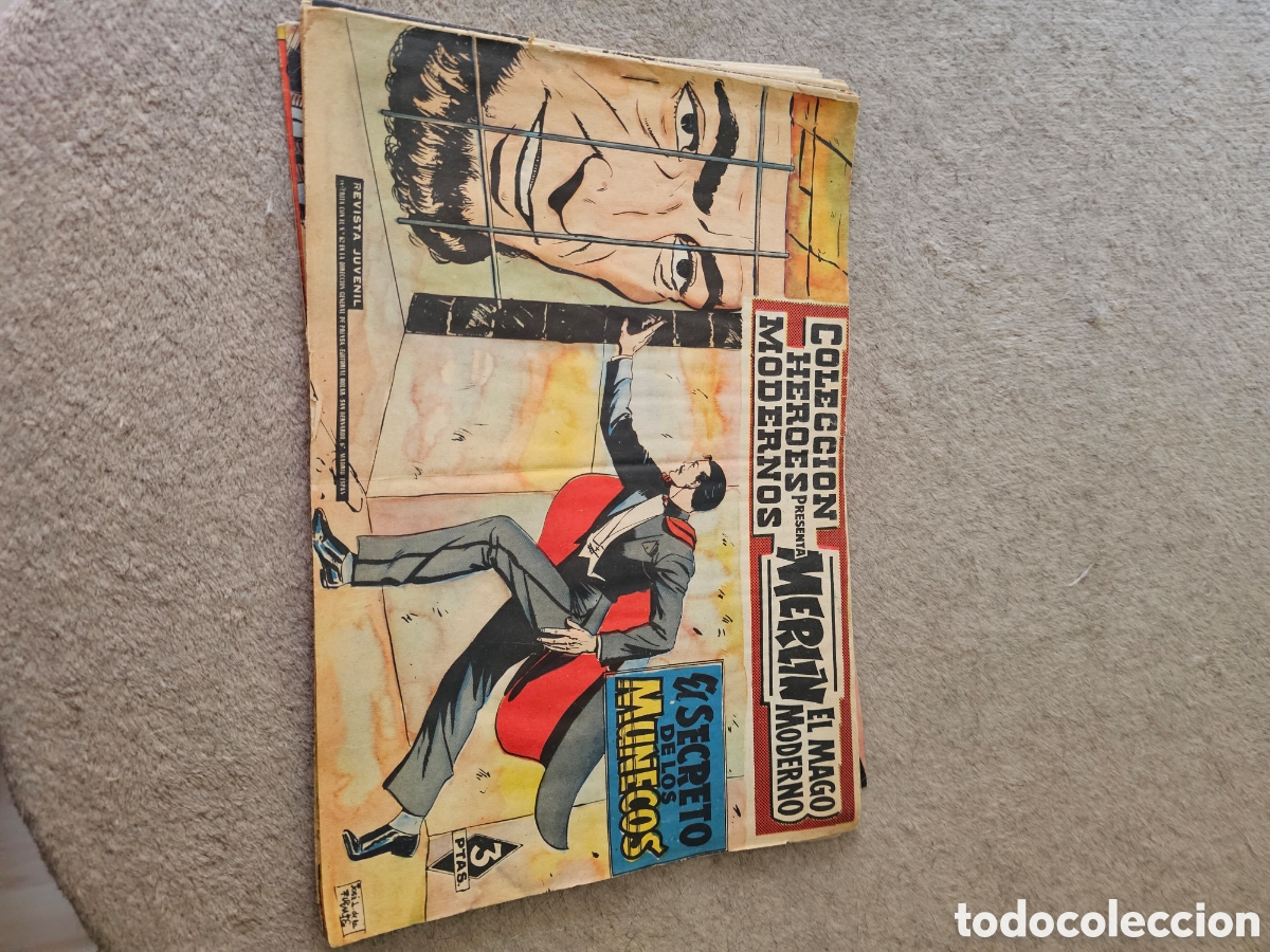 C&oacute;mics: Lote comics antiguos 1958 Merlin el mago moderno - Foto 9