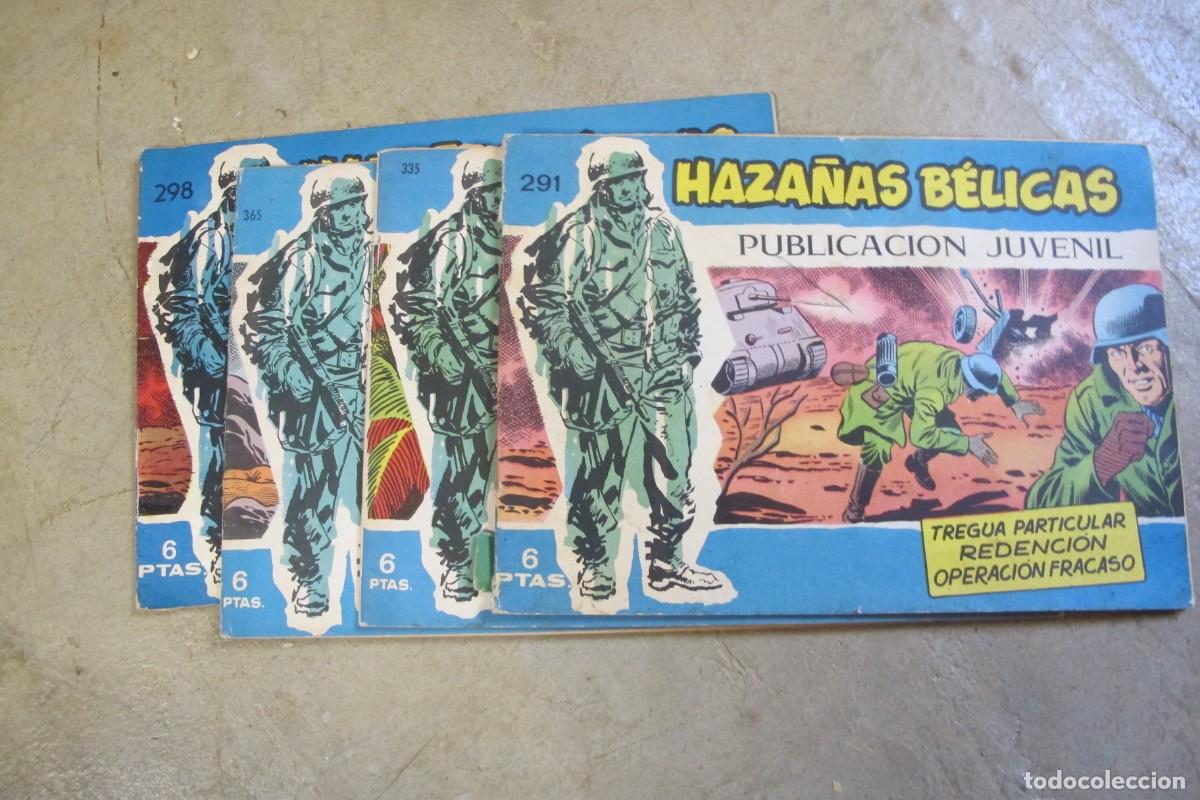 Comics: 4 HAZA&Ntilde;AS BELICAS . PUBLICACION JUVENIL 291 298 335 365