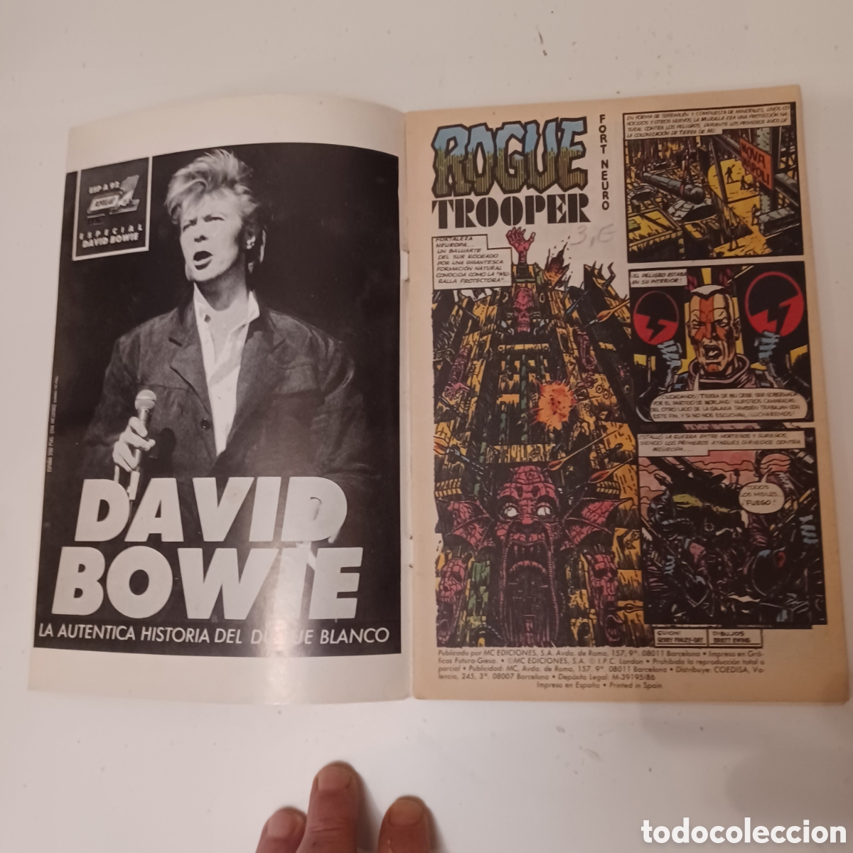 C&oacute;mics: C&oacute;mic Rogue Trooper El guerrero Azul N&deg; 9 MC ediciones 1986 - Foto 2