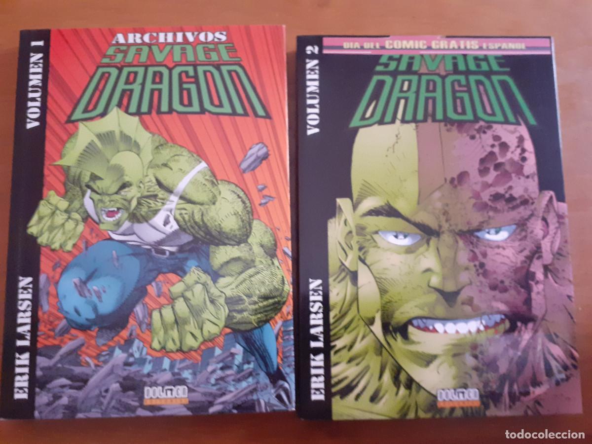 C&oacute;mics: Archivos Savage Dragon. Dolmen 1 y 2. - Foto 1