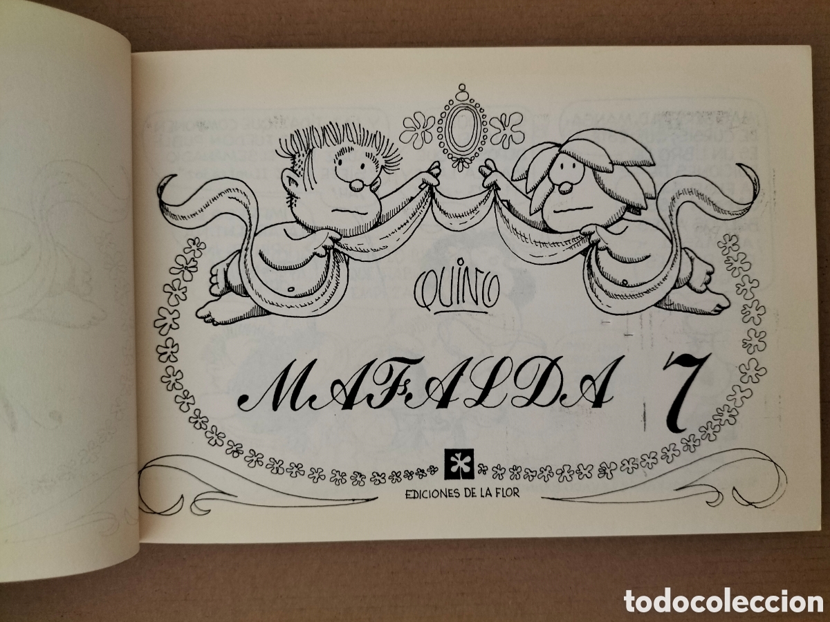 C&oacute;mics: Comic Mafalda 7. Tiras de Quino. Ediciones de la Flor, 1995. Libro - Foto 2