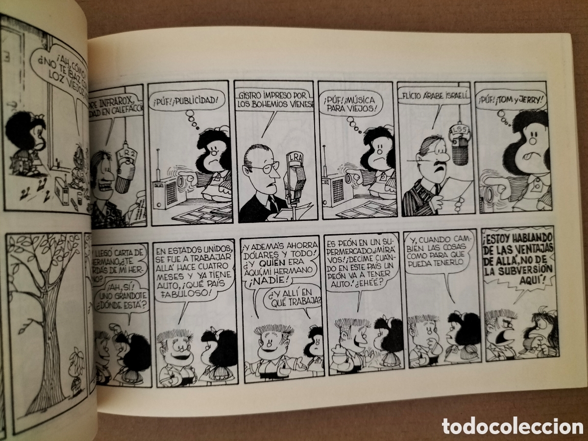C&oacute;mics: Comic Mafalda 7. Tiras de Quino. Ediciones de la Flor, 1995. Libro - Foto 4