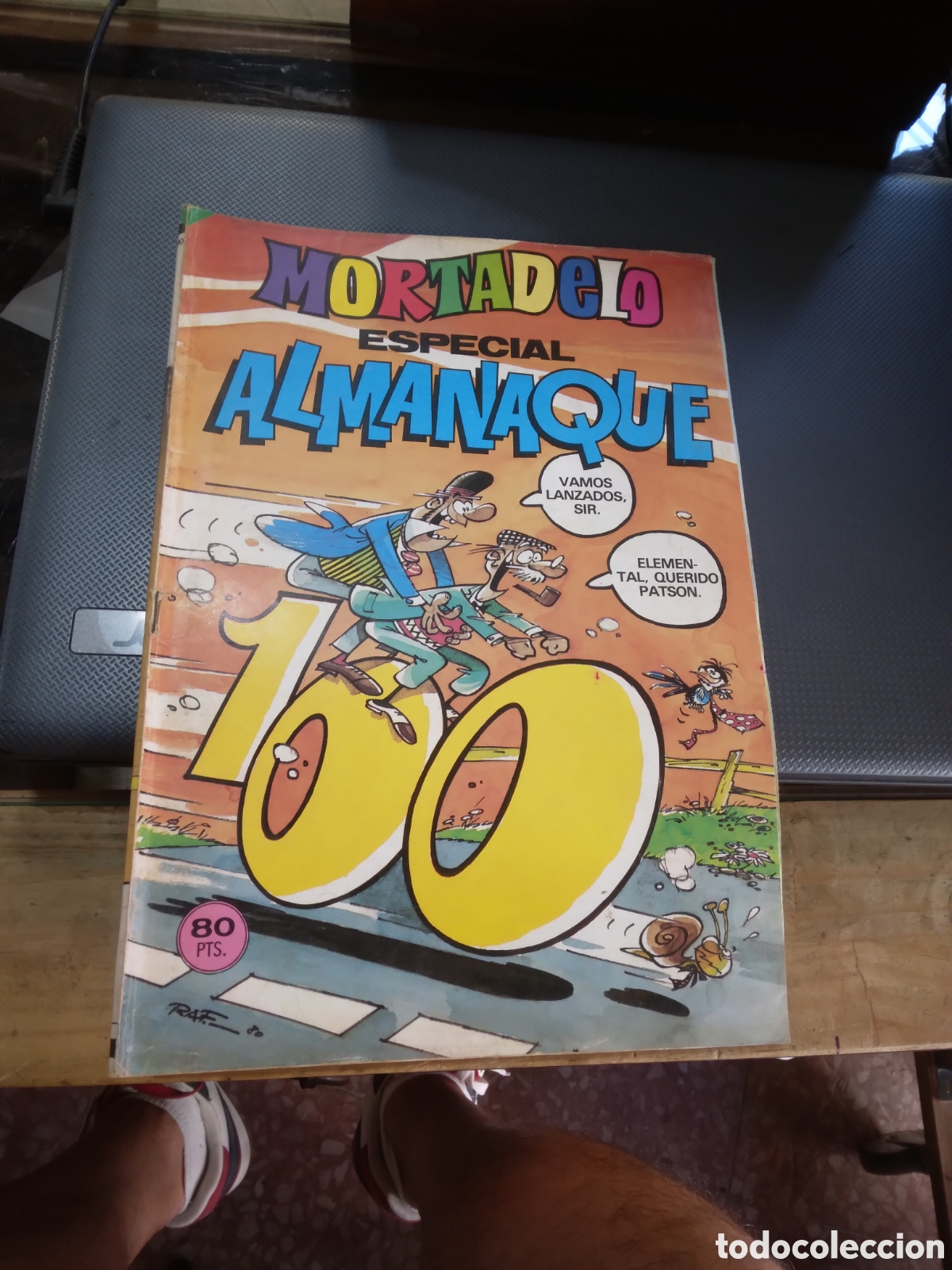 C&oacute;mics: Mortadelo especial almanaque, 80 pesetas,n&uacute;mero 100 - Foto 1
