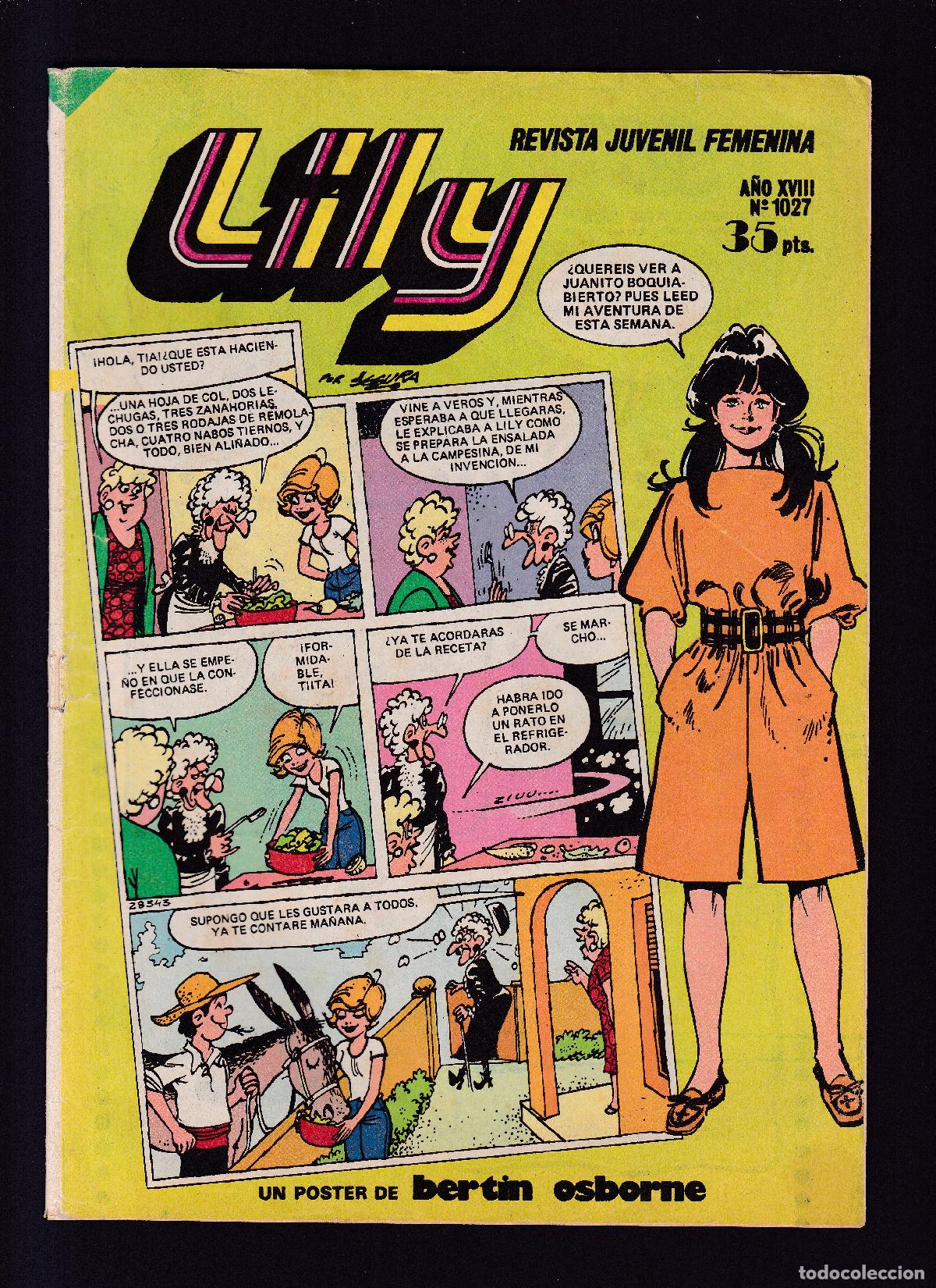 C&oacute;mics: LILY - N&ordm; 1027 - 10 AGOSTO 1981 - CON POSTER : BERTIN OSBORNE - Foto 1