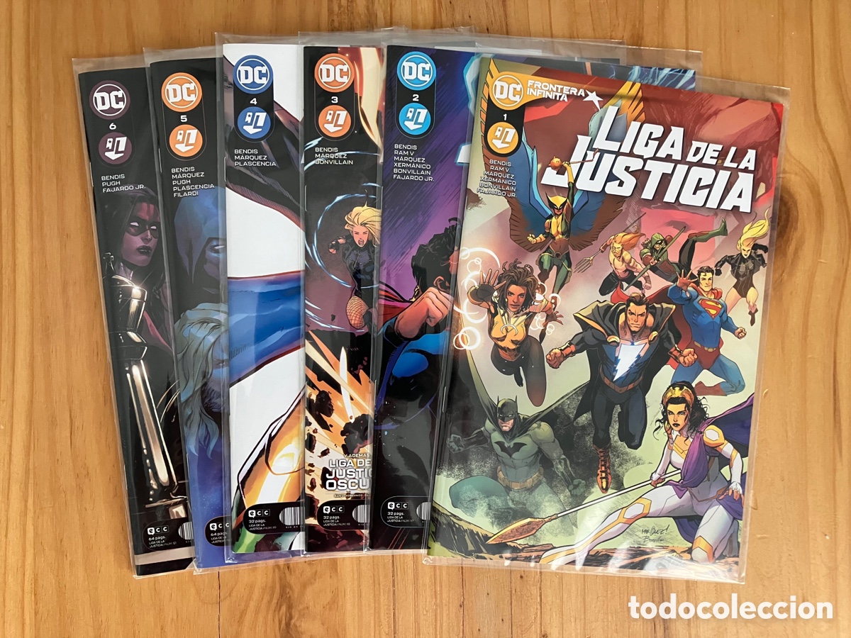 C&oacute;mics: Liga de la Justicia - Bendis - ECC, grapas n&uacute;meros 1-6 - Foto 2