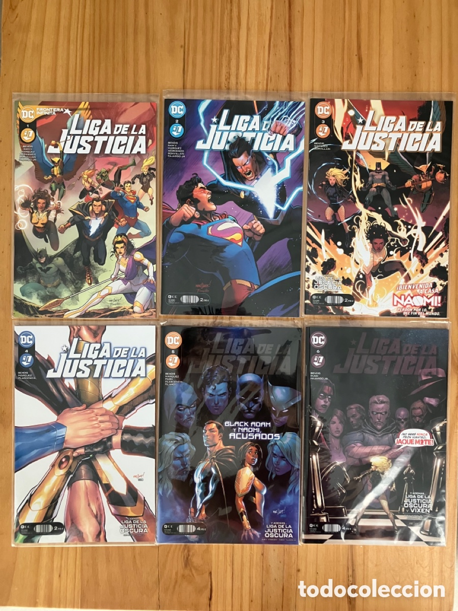 C&oacute;mics: Liga de la Justicia - Bendis - ECC, grapas n&uacute;meros 1-6 - Foto 1