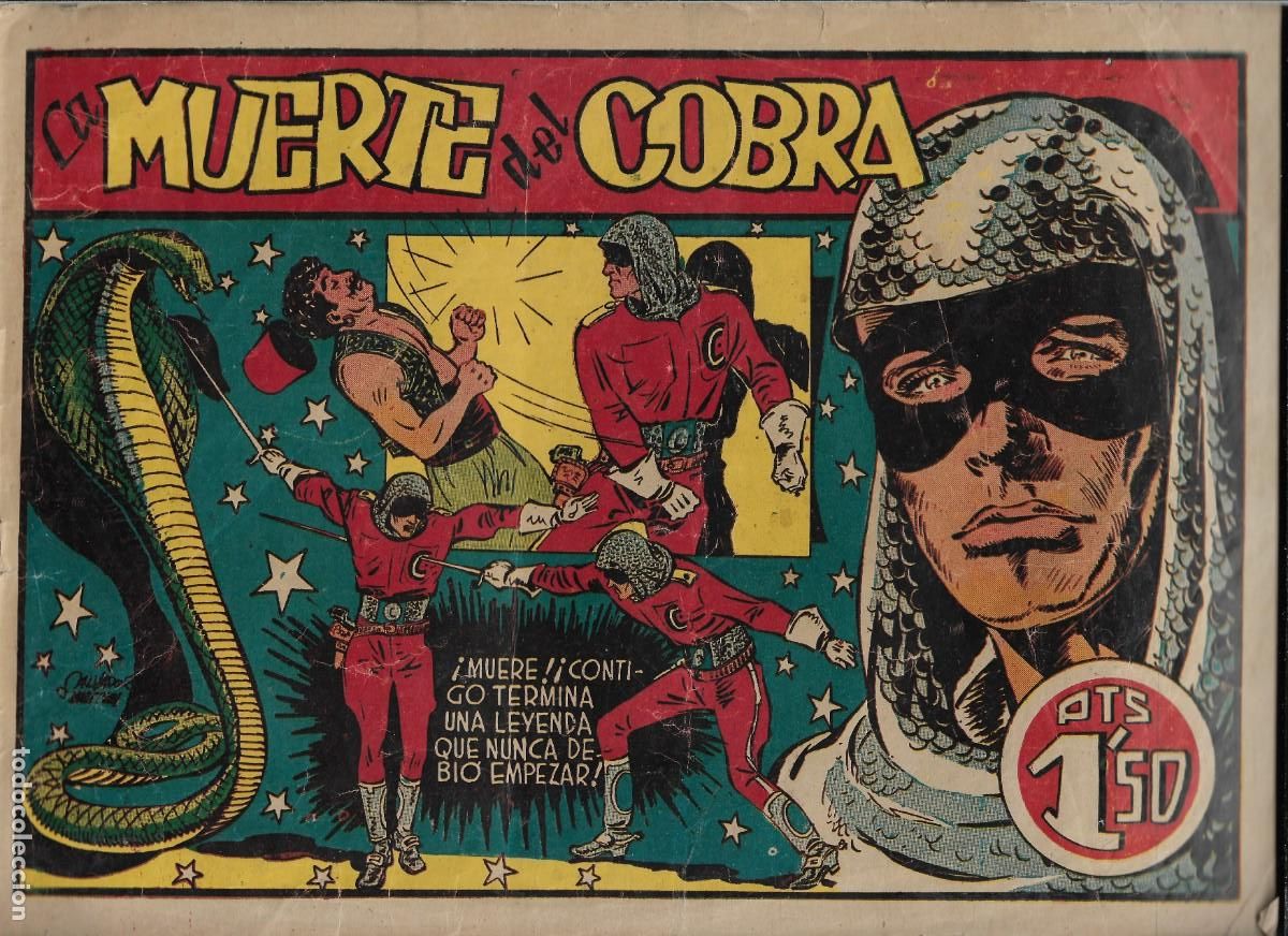 C&oacute;mics: El Capit&aacute;n Cobra N&ordm; 9 el &uacute;ltimo de la colecci&oacute;n es dif&iacute;cil de ver y es original de los grandes 21X30