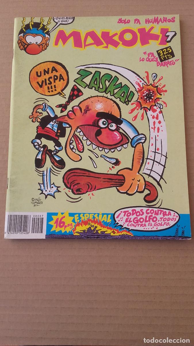 C&oacute;mics: MAKOKI N&ordm; 7 - S&Oacute;LO PA HUMA&Ntilde;OS - 1990 - EDICIONES MAKOKI S.A. - Foto 1
