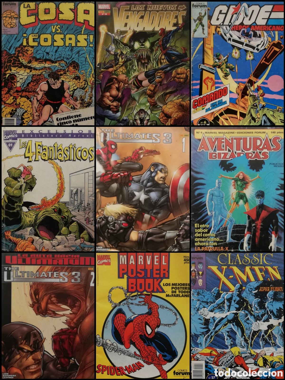 C&oacute;mics: C&oacute;mics Marvel (lote de 9) - Foto 2