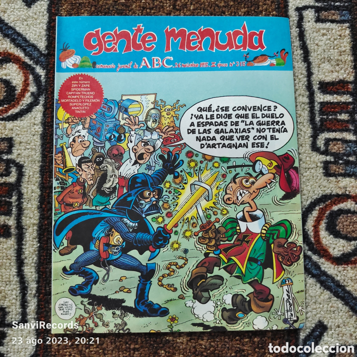 Comics: GENTE MENUDA, SEMANARIO JUVENIL DE ABC N&deg; 315