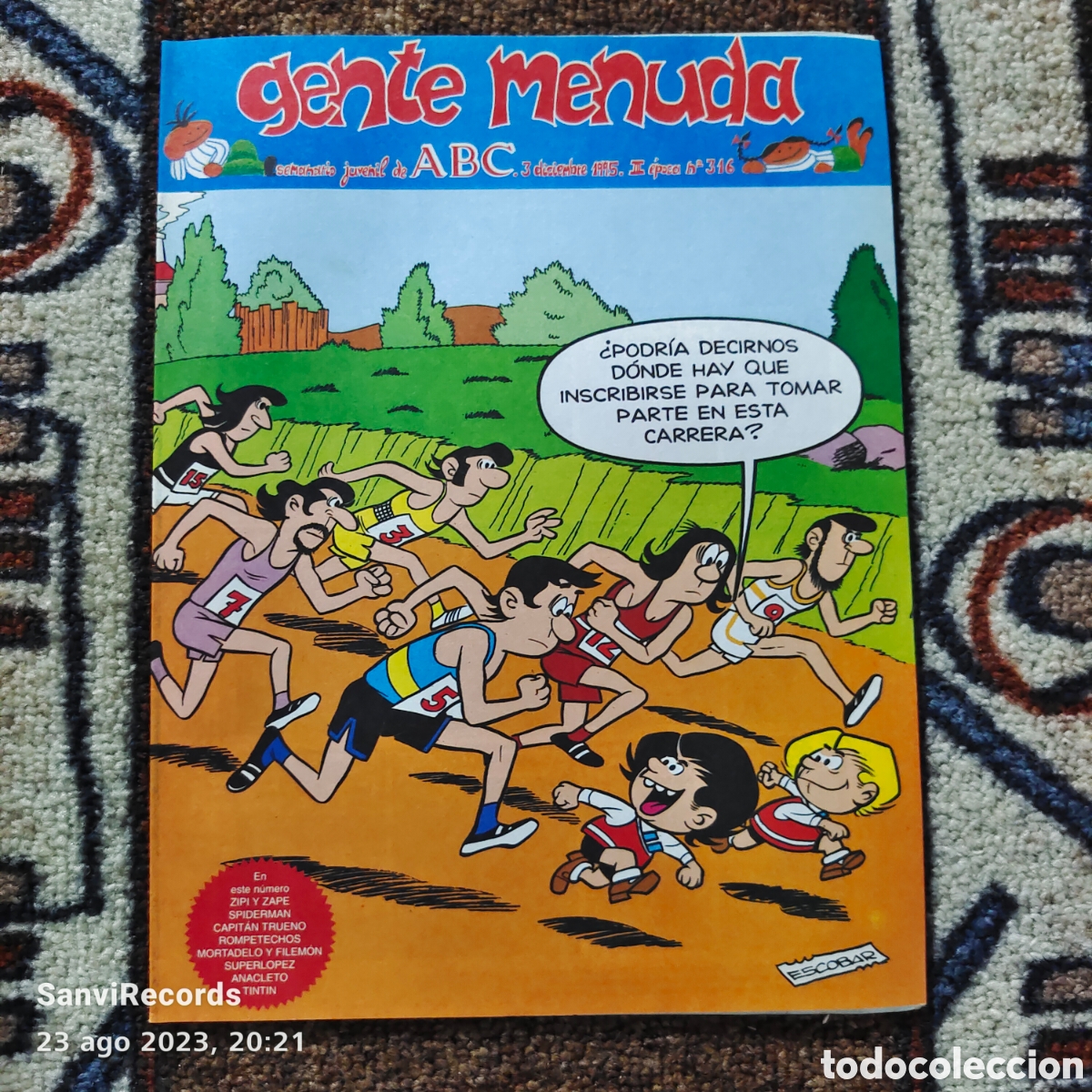 Comics: GENTE MENUDA, SEMANARIO JUVENIL DE ABC N&deg; 316