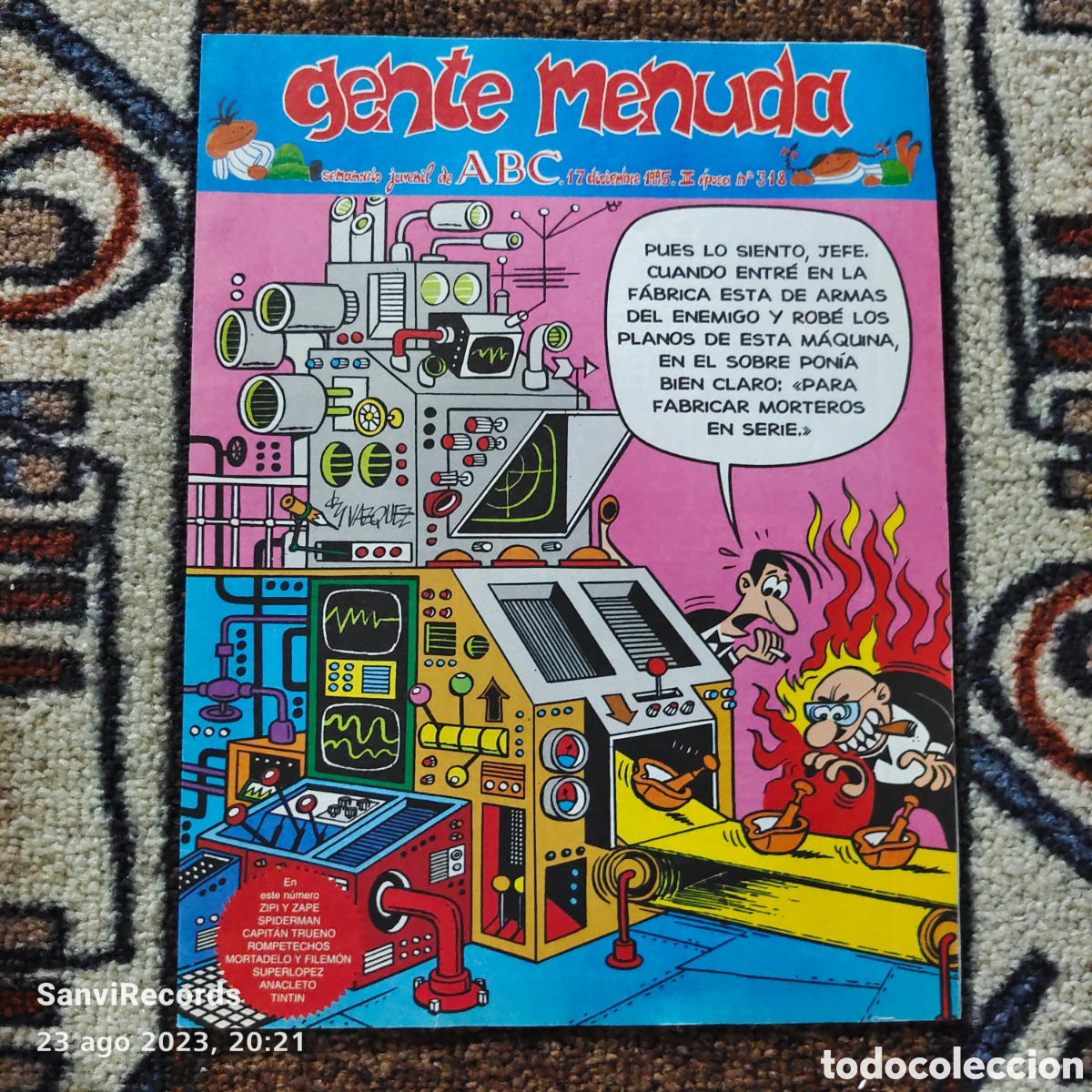 C&oacute;mics: GENTE MENUDA, SEMANARIO JUVENIL DE ABC N&deg; 318 - Foto 1