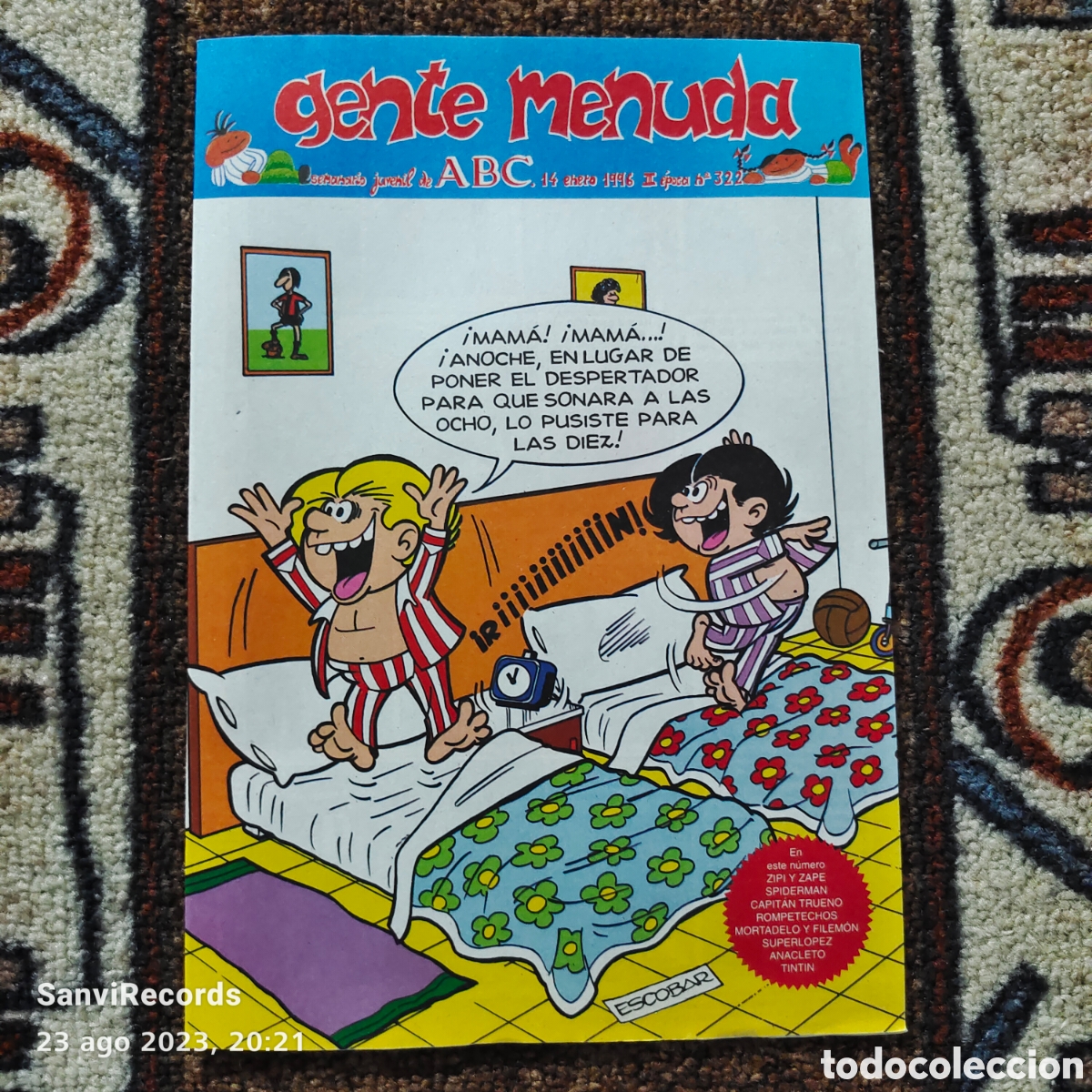 C&oacute;mics: GENTE MENUDA, SEMANARIO JUVENIL DE ABC N&deg; 322 - Foto 1