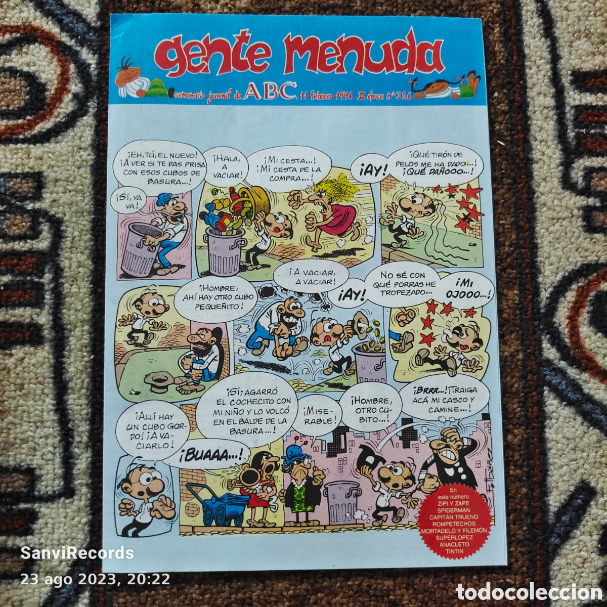 Comics: GENTE MENUDA, SEMANARIO JUVENIL DE ABC N&deg; 326