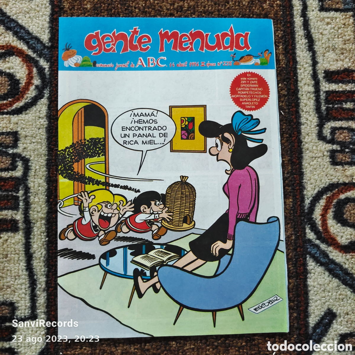 Fumetti: GENTE MENUDA, SEMANARIO JUVENIL DE ABC N&deg; 335