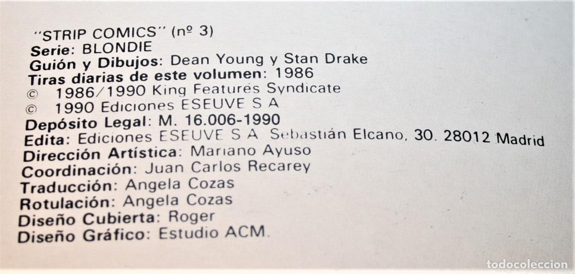 C&oacute;mics: BLONDIE - YOUNG Y DRAKE - STRIP COMICS N&ordm; 3 - ED. ESEUVE 1990 - Foto 3