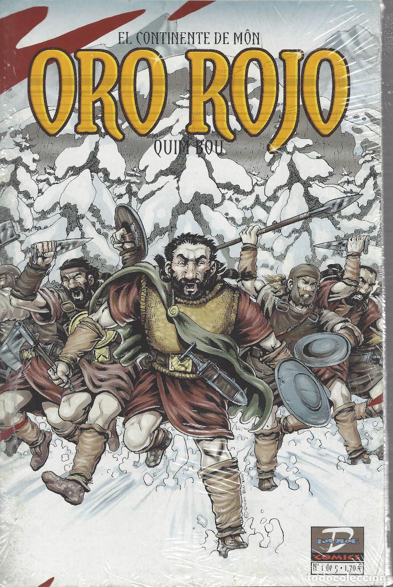 C&oacute;mics: ORO ROJO COMPLETA 5 N&Uacute;MEROS - MUY BUEN ESTADO - Foto 2