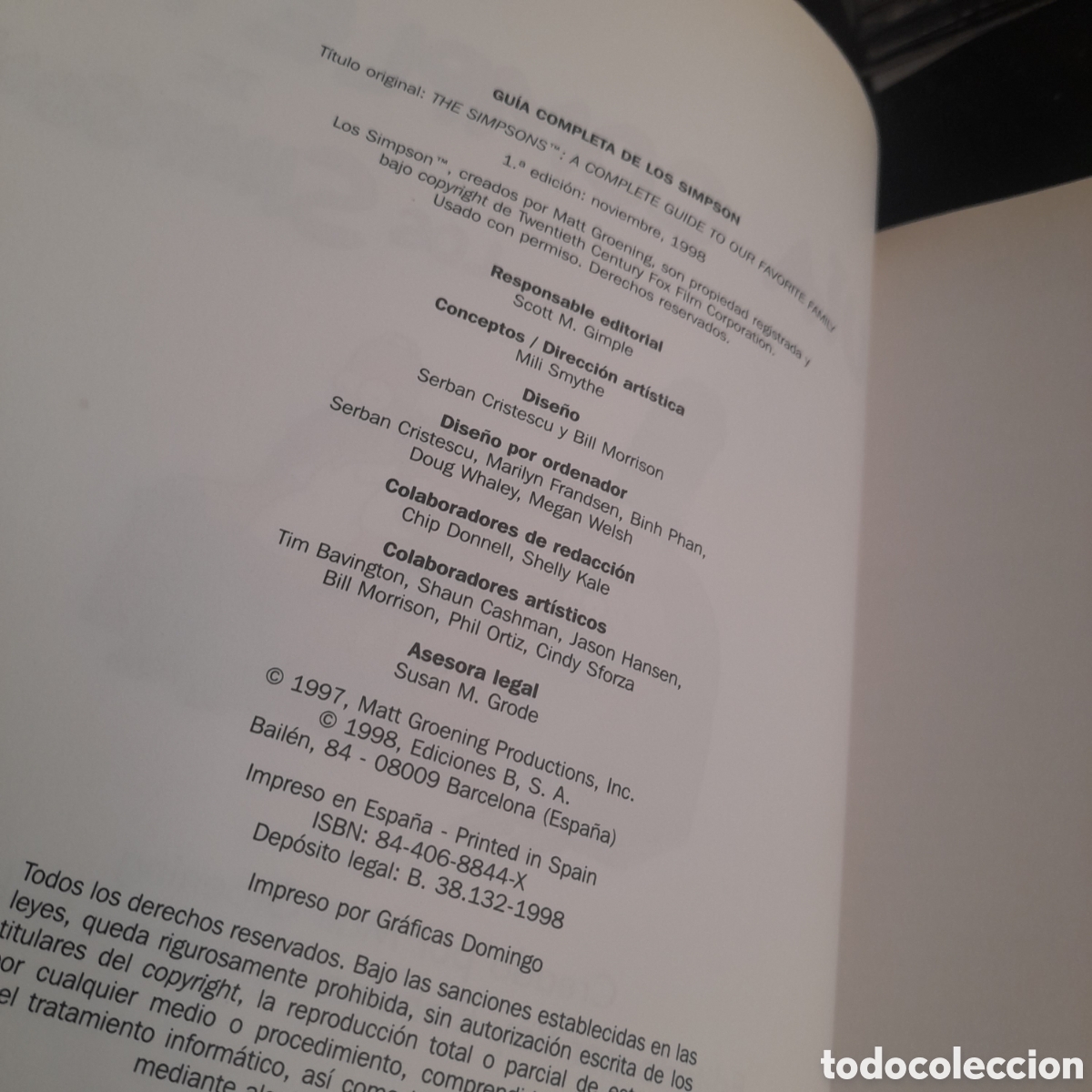 C&oacute;mics: Guia completa de los Simpson. Matt Groening. 1a edici&oacute;n - Foto 2