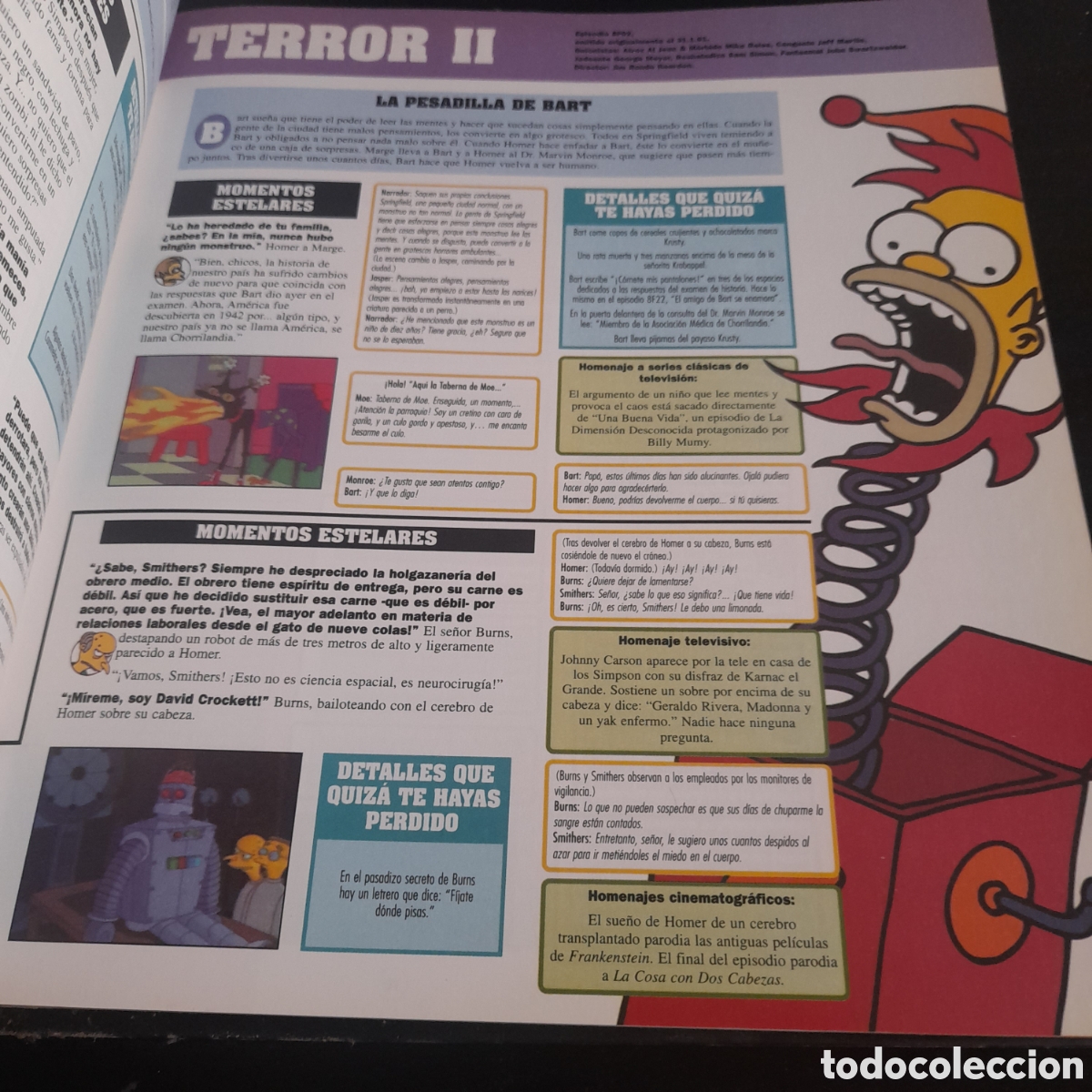 C&oacute;mics: Guia completa de los Simpson. Matt Groening. 1a edici&oacute;n - Foto 3