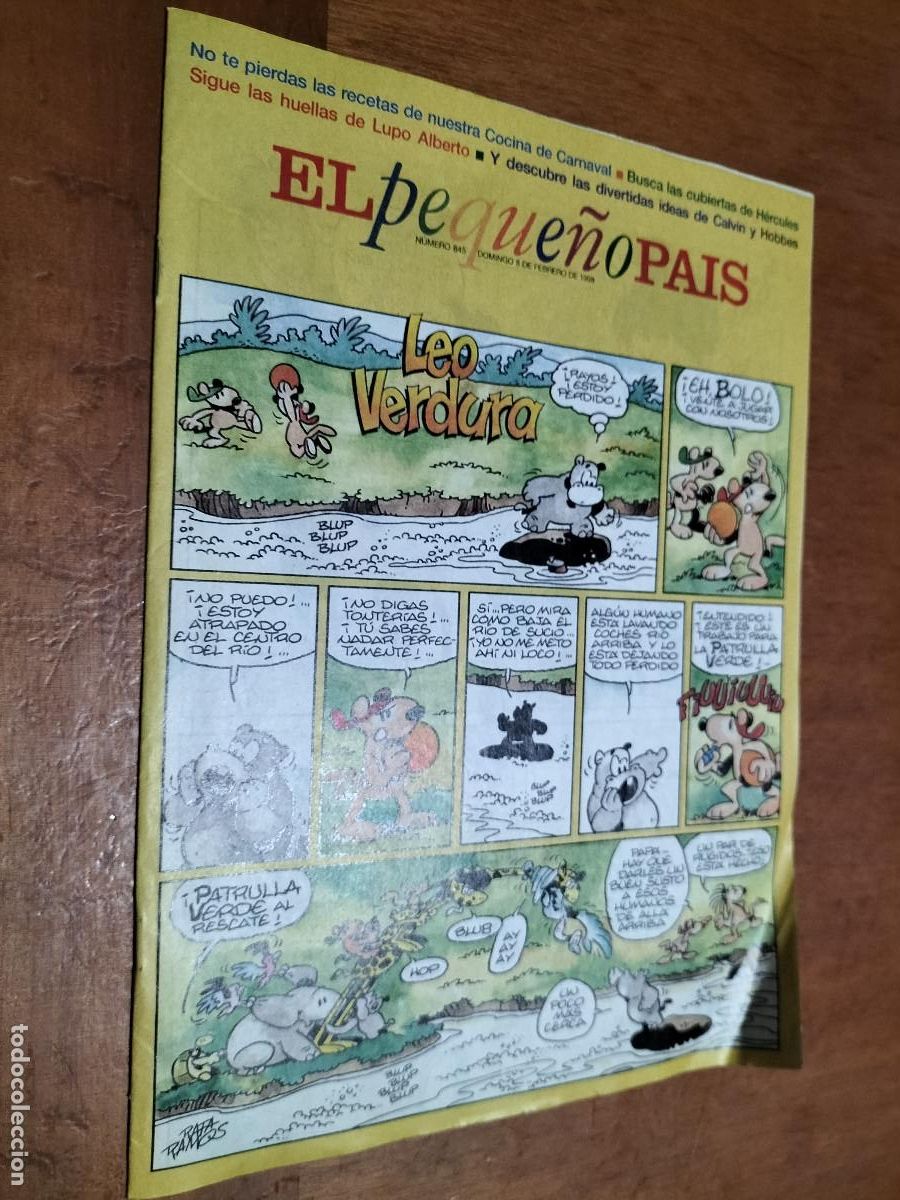 Comics: EL PEQUE&Ntilde;O PAIS 845. SUPLEMENTO DE EL PAIS. COMIC. BUEN ESTADO. GRAPA