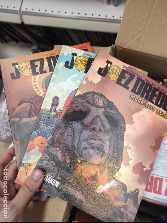 C&oacute;mics: LOTE 3 TOMOS JUEZ DREDD MEGA-CITY ZERO N&ordm; 1-2 Y 3 - KRAKEN - Foto 1