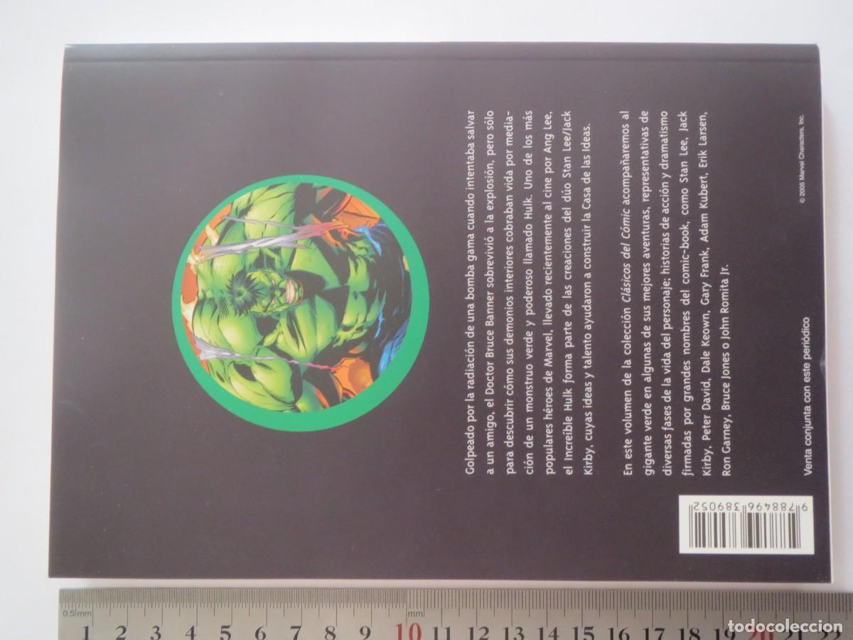 C&oacute;mics: CLASICOS DEL COMIC EL INCREIBLE HULK TAPA BLANDA PANINI 2005 - Foto 2