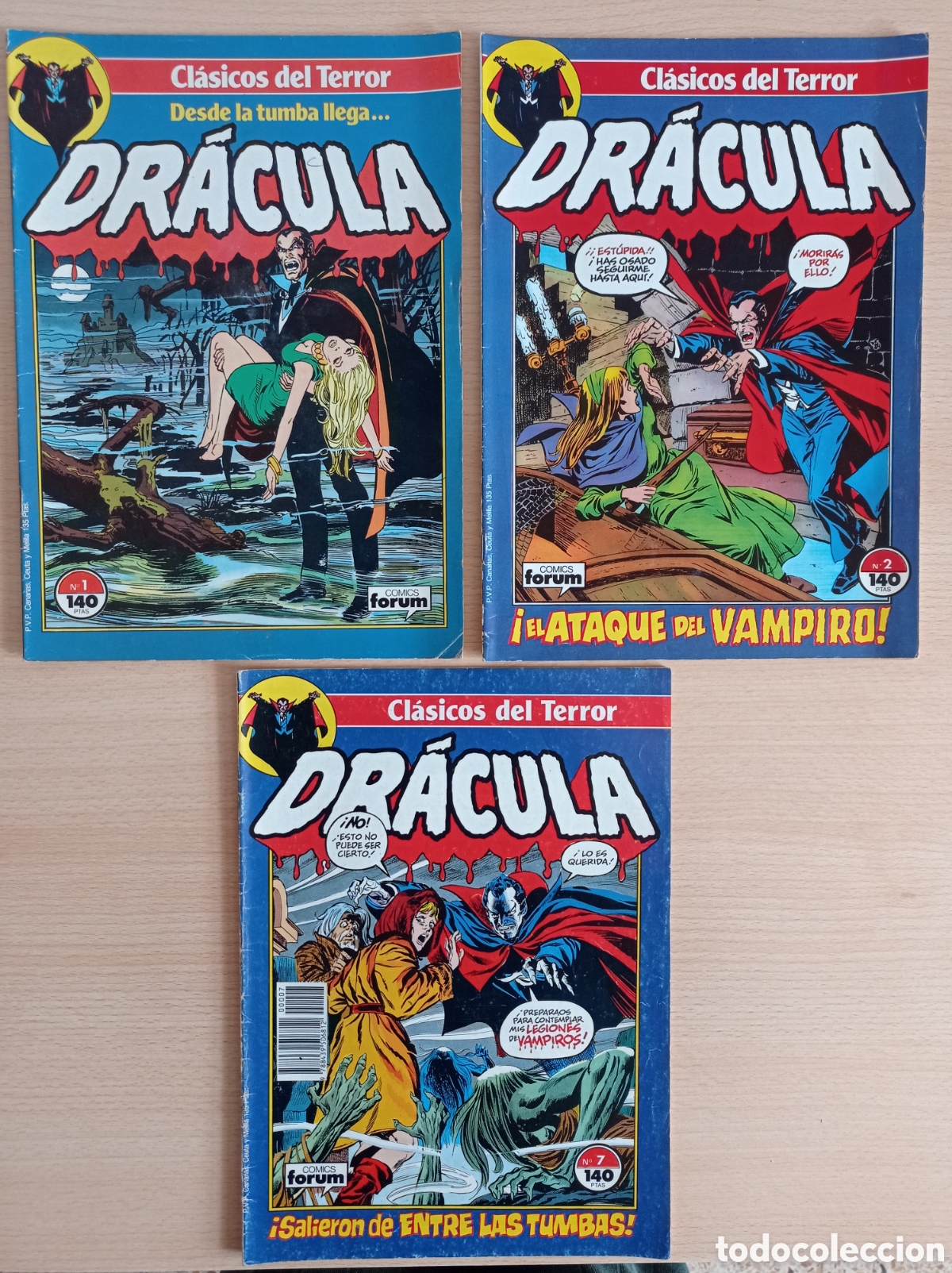 C&oacute;mics: DRACULA, num.1-2-7 (MARVEL I972/PLANETA 1988) - Foto 1