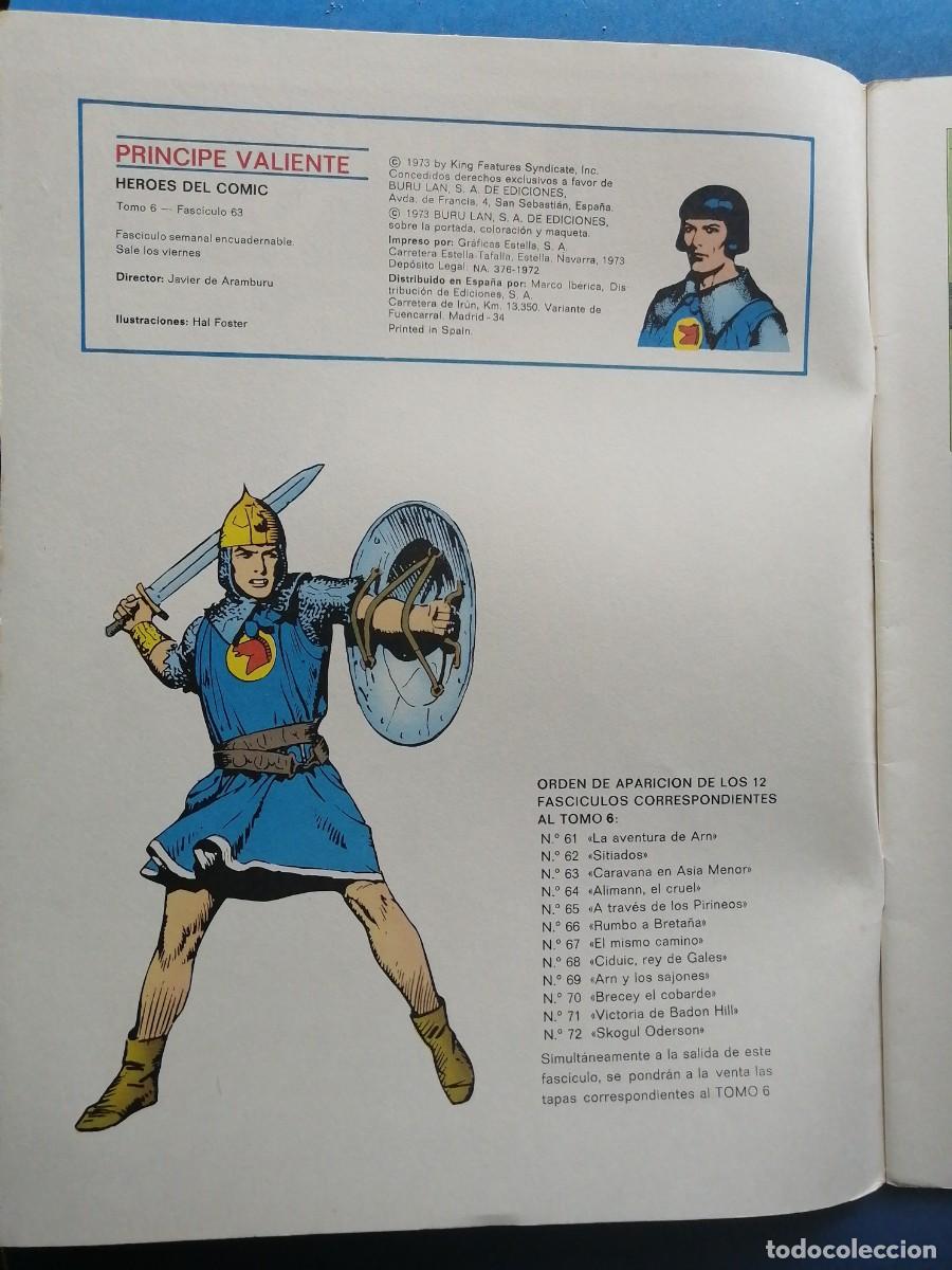 C&oacute;mics: Pr&iacute;ncipe Valiente n&uacute;mero 63, Buru Lan 1973 - Foto 2