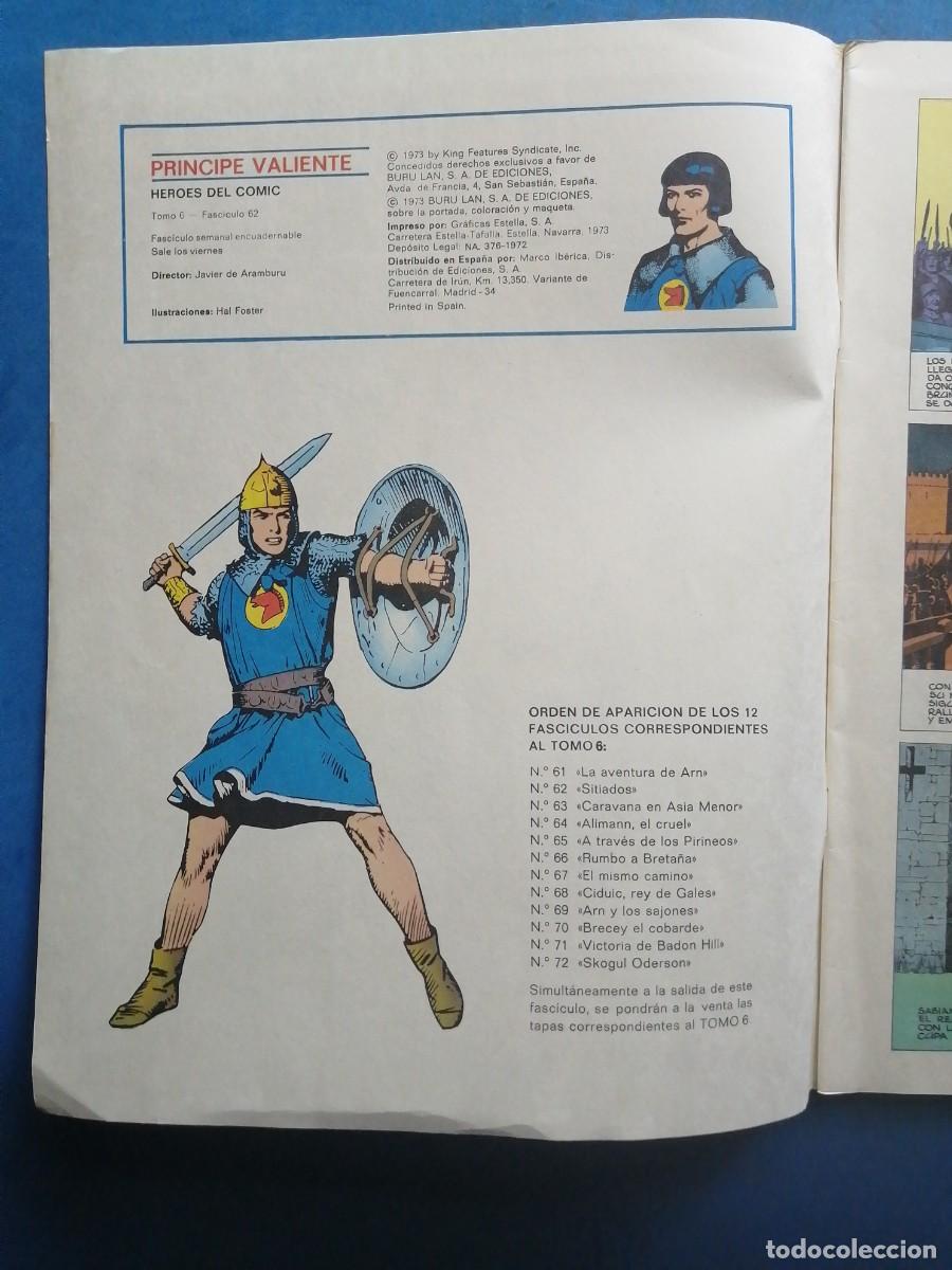 C&oacute;mics: Pr&iacute;ncipe Valiente n&uacute;mero 62, Buru Lan 1973 - Foto 2