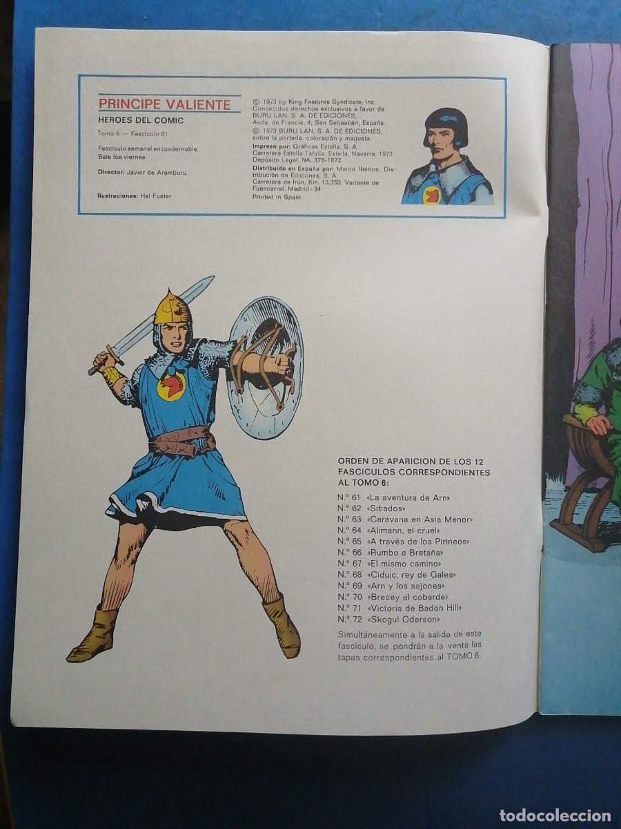 C&oacute;mics: Pr&iacute;ncipe Valiente n&uacute;mero 61, Buru Lan 1973 - Foto 2