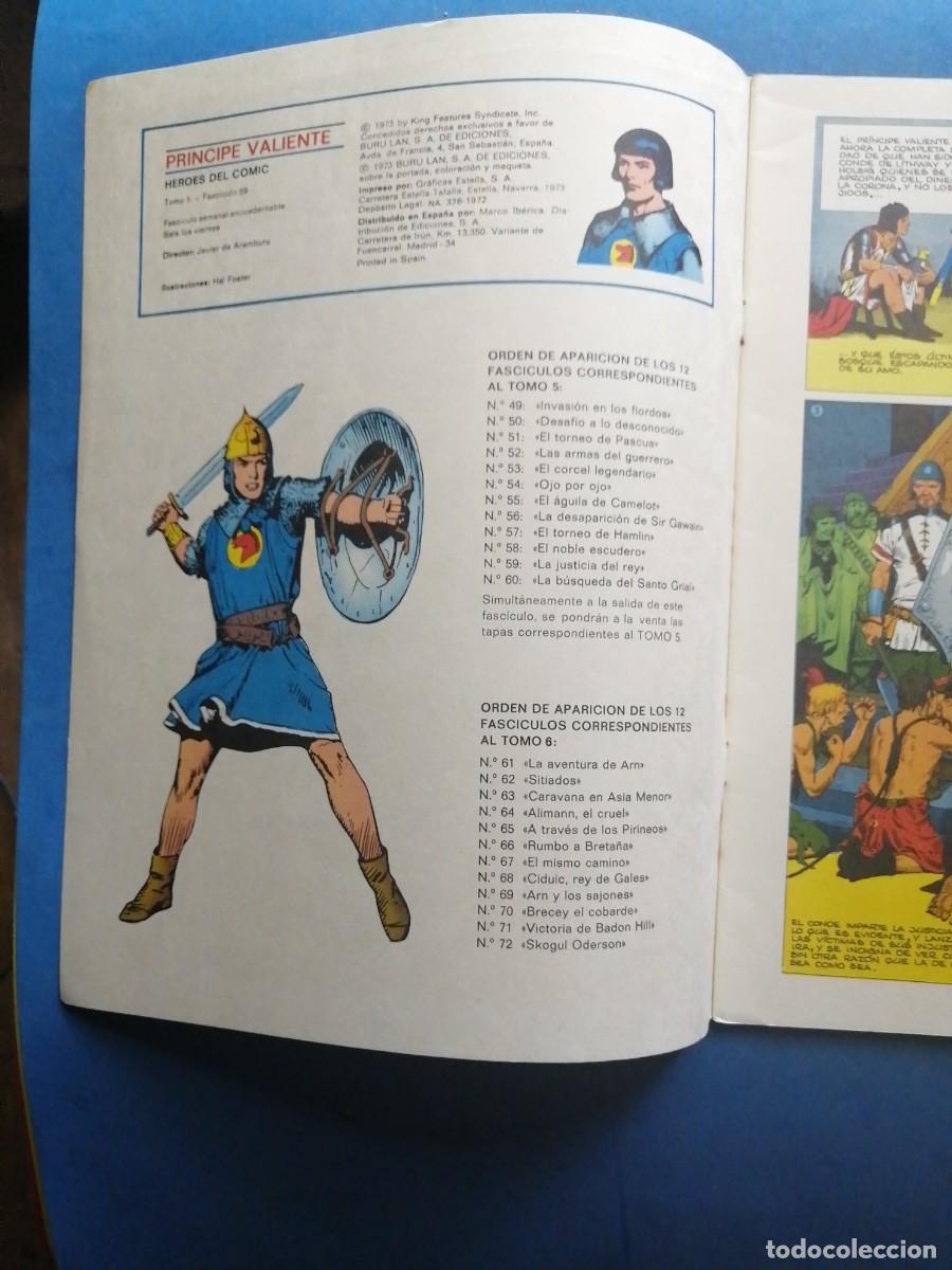 C&oacute;mics: Pr&iacute;ncipe Valiente n&uacute;mero 59, Buru Lan 1973 - Foto 2