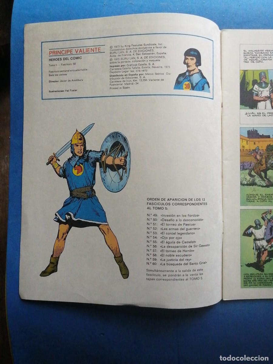 C&oacute;mics: Pr&iacute;ncipe Valiente n&uacute;mero 58, Buru Lan 1973 - Foto 2