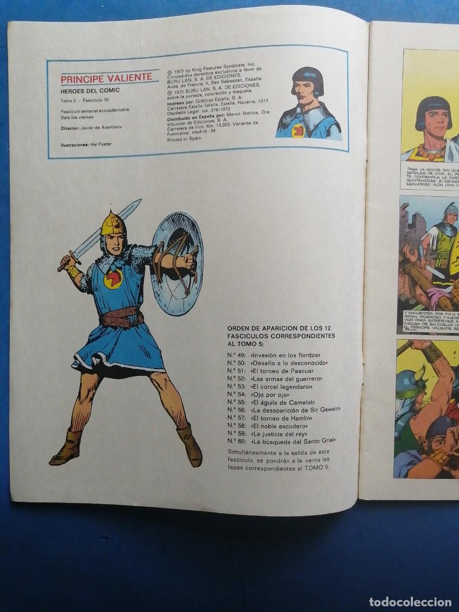 C&oacute;mics: Pr&iacute;ncipe Valiente n&uacute;mero 56, Buru Lan 1973 - Foto 2