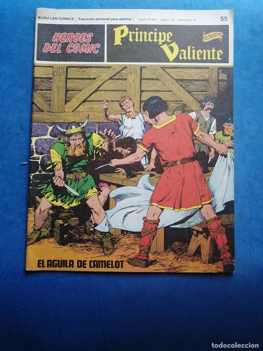 C&oacute;mics: Pr&iacute;ncipe Valiente n&uacute;mero 55, Buru Lan 1973 - Foto 1