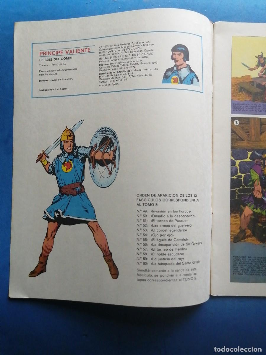 C&oacute;mics: Pr&iacute;ncipe Valiente n&uacute;mero 55, Buru Lan 1973 - Foto 2