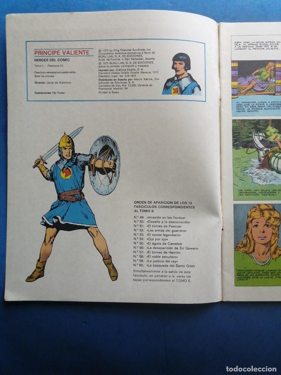 C&oacute;mics: Pr&iacute;ncipe Valiente n&uacute;mero 54, Buru Lan 1973 - Foto 2