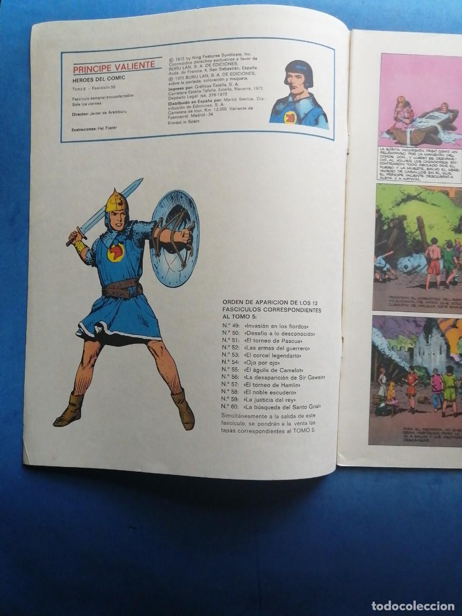 C&oacute;mics: Pr&iacute;ncipe Valiente n&uacute;mero 50, Buru Lan 1973 - Foto 2