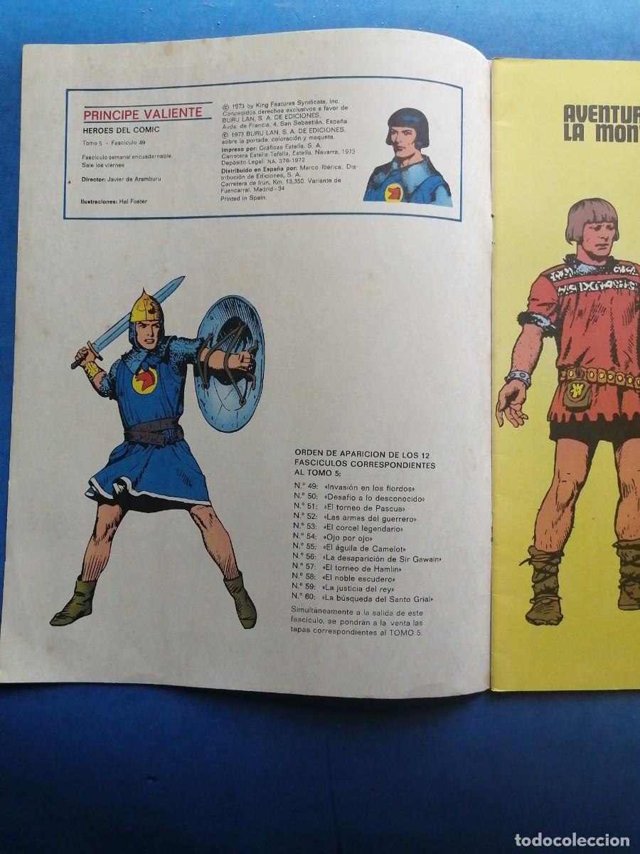 C&oacute;mics: Pr&iacute;ncipe Valiente n&uacute;mero 49, Buru Lan 1973 - Foto 2