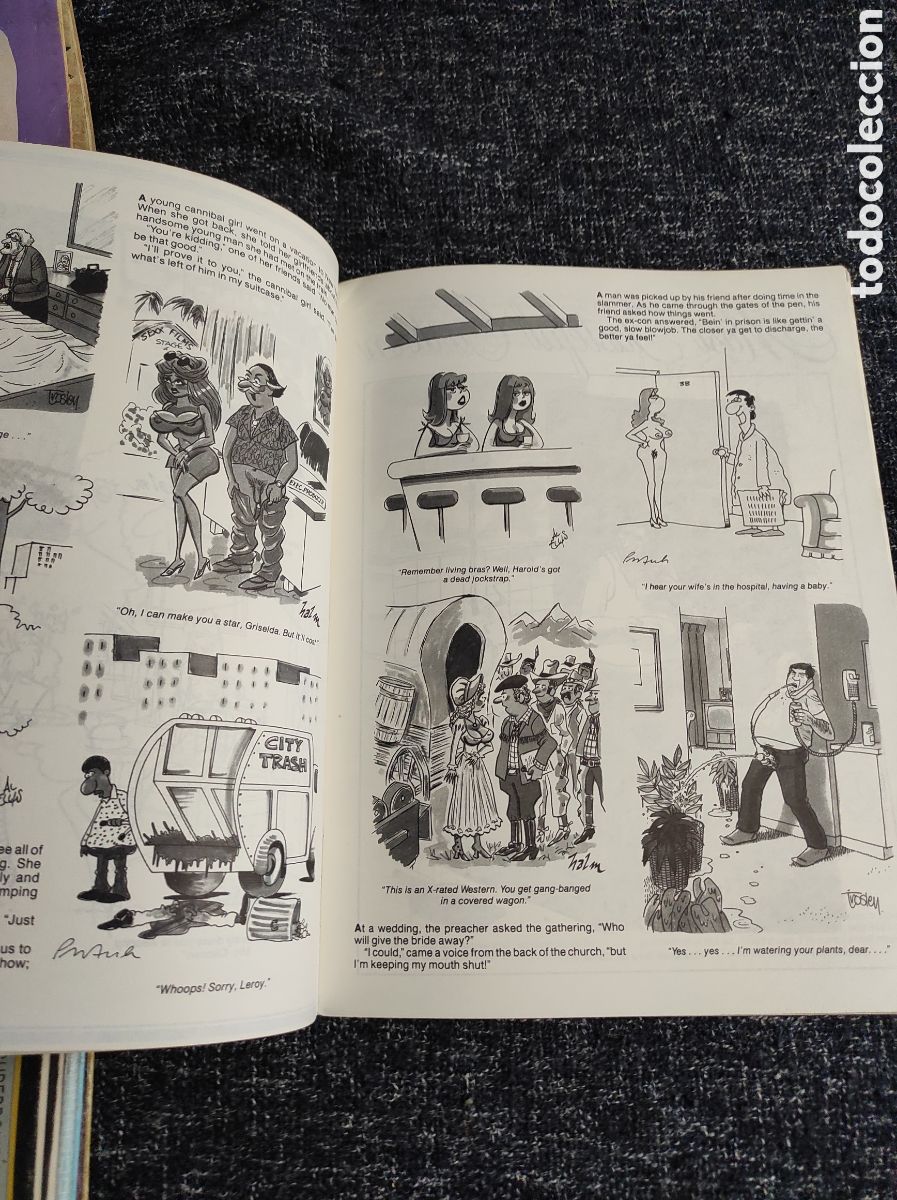 C&oacute;mics: HUSTLER HUMOR A&Ntilde;O 1988 - EDICION EN INGLES - Foto 2