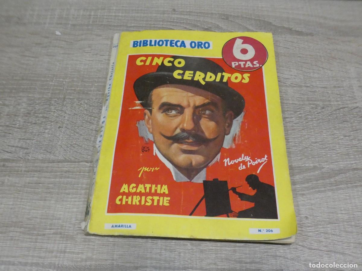 C&oacute;mics: EXPRO ARKANSAS1980 PULP ESTADO DECENTE BIBLIOTECA ORO NUM 206 CINCO CREDITOS AGATHA CHRISTIE
