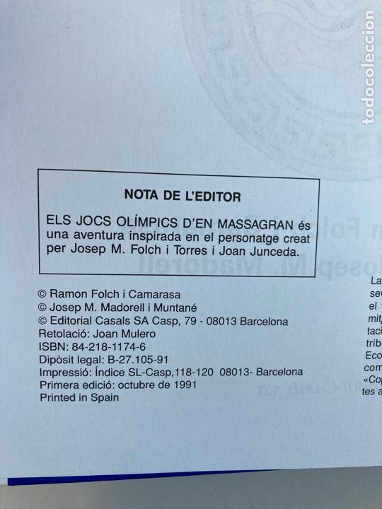 C&oacute;mics: ELS JOCS OL&Iacute;MPICS DEN MASSAGRAN - N&ordm;10 1&ordf;EDICION - Foto 2
