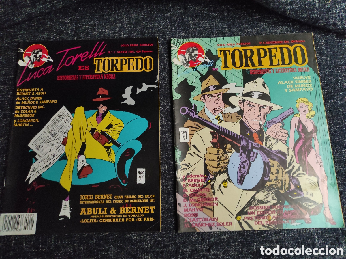 C&oacute;mics: COMIC TORPEDO - LOTE DE 2 EJEMPLARES N&ordm; 1 Y 4 -ED. MAKOKI, 1991 - Foto 1